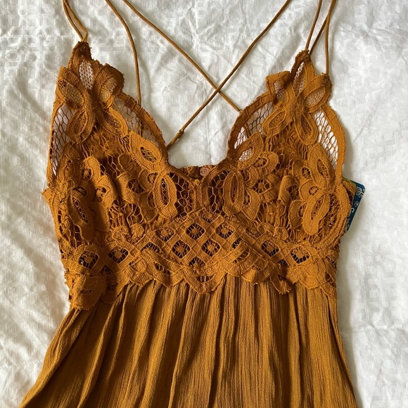 Free People Strappy High Low Ruffle Hem Fit & Flare Dress - Picture 4 of 11